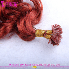 wholesale cheap kinky curly u tip 100% virgin indian remy hair extensions